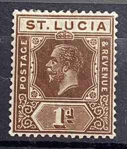 St Lucia KGV 1d MH PS282 - Bild 1 von 2