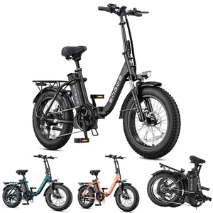 ENGWE Fat Tire 20" x 4.0 Folding Electric Bike 52V 13Ah 1125W Peak Power L20 2.0 - Picture 1 of 26