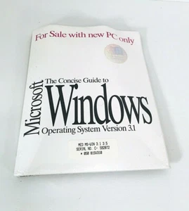 Microsoft Concise Guide to Windows Operating System 3.1 Manual 3.5 Floppy Disks - Picture 1 of 5
