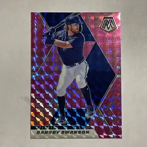 DANSBY SWANSON 2021 MOSAIC PINK PRIZM BASEBALL CARD BRAVES/CUBS - Bild 1 von 2