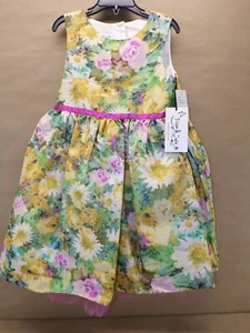 Pippa & Julie Little Girls Floral Garden Dress - Picture 1 of 5