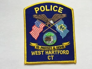 West Hartford CONNECTICUT Police Patch' - Picture 1 of 1