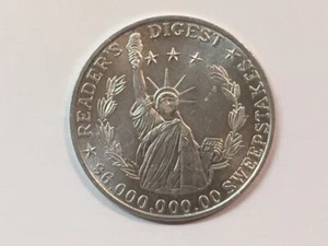 Reader's Digest $6,000,000,000.00 Sweepstakes Token Coin- Statue of Liberty - Picture 1 of 3