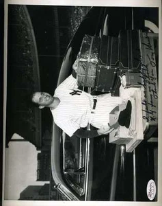 Tommy Henrich Jsa Cert Sticker Signed 8x10 Wire Photo Authentic Autograph - Picture 1 of 1