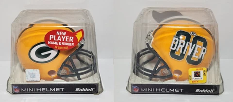 Riddell Players Inc Green Bay Packers Donald Driver Mini Helmet Cover