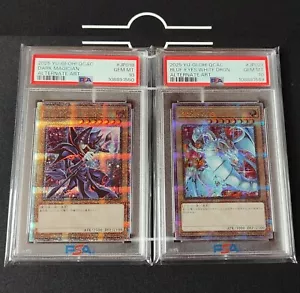 PSA 10 Dark Magician Blue Eyes White Dragon 25th Quarter Century Secret YU-GI-OH - Bild 1 von 2