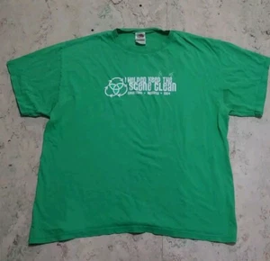 Bonnaroo Festival 2004, Keep The Scene Clean, camiseta verde, talla XL - Imagen 1 de 7