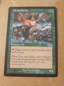 Elvish Herder (247) Urza's Saga MTG Magic the Gathering Elf LP SCONTO ALL'INGROSSO - Foto 1 di 1