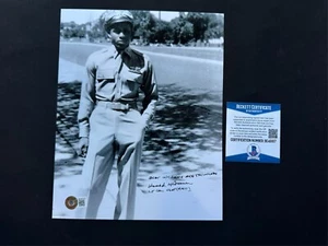Harold Brown Rare!! signed autographed Tuskegee WW2 8x10 photo Beckett BAS coa - Picture 1 of 1
