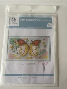 Joy Sunday Cross Stitch Kit - Butterfly 8 DA334 - Picture 1 of 3