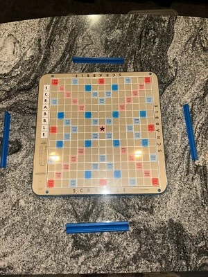 Vintage 1977 Scrabble Deluxe Ed. Turntable Board W/ Tiles S & R Games - Image 1 of 3