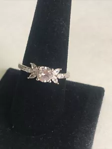 Vintage Sterling Silber 925 signiert Zirkon Ring Größe 9 Schmuck Mexico Made - Bild 1 von 10