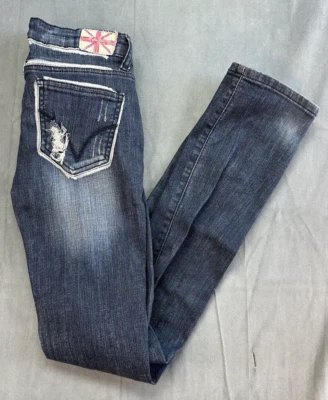 Machine Nouvelle Italian Destroyed Jeans Italy 42 US 28 Skinny RUNS SMALL - Image 1 of 4