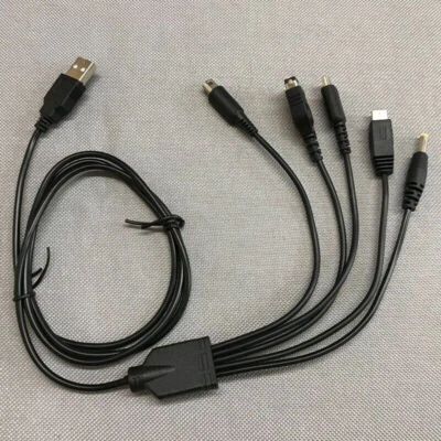 5 in 1 USB Charger Cable Fit for Nintendo NEW 3DS XL NDS Lite NDSI LL WII U - Image 1 of 4