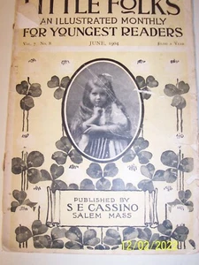 Little Folks - Illustrated Monthly For Youngest Readers -June 1904 Stories, Ads - Picture 1 of 5