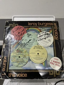 Leroy Burgess - Leroy Burgess Anthology Volume 1 The Voice Signed Very Rare - Picture 1 of 8
