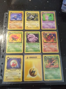 Lot Of 8 Rocket & 1 Base Set PokemonCards - Picture 1 of 2