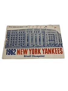 1962 New York Yankees Vs Tigers offizielles Programm und Scorekarte super selten! - Bild 1 von 8