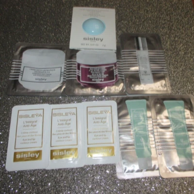 Lot of 9  Sisley Sisleya L'Integral AntiAge Eye & Lip Cream, Mask, Cream Samples - Image 1 of 3