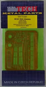 ExtraTech EXV 72001 1/72 U.S. M-1A1 (HA) Abrams etch set - Picture 1 of 2
