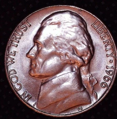 1966-P Jefferson Nickel 5(C) Better Grade #619 - Image 1 of 2