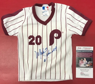 Mike Schmidt Signed Mini Jersey JSA Cert. MLB #20 Philadelphia Phillies HOF '95! - Image 1 of 4