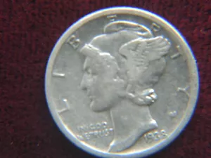 1938 Mercury Dime - Picture 1 of 2