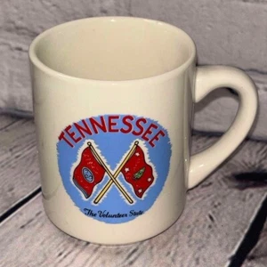 Tazza vintage Tennessee State con bandiere - ceramica 11 oz - Foto 1 di 4
