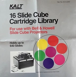 Kalt 16 Diawürfel-Kassettenbibliothek für Bell & Howell Diawürfelprojektor - Bild 1 von 13