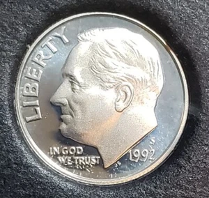 1992-S Gem Proof Silver Roosevelt Dime - Picture 1 of 2
