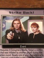 STRIKE BACK PSI CORPS BABYLON 5 CCG RARE CARD NEAR MINT NEVER PLAYED WITH