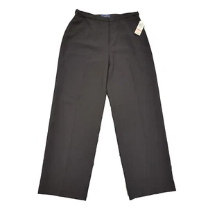 NEW Charter Club Black Wide Straight Leg Dress Pants Size 12 MSRP $80 NEW - Picture 1 of 13