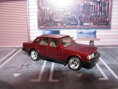 2024 Matchbox POWER GRABS 1986 Volvo 240 #88 Burgundy, w/Real Riders Wheel Swap - Image 1 of 4