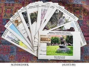 INDIA - 2015 MEMORIALES DE MAHATMA GANDHI - JUEGO DE 18 MAXI TARJETAS - FDI - Imagen 1 de 7