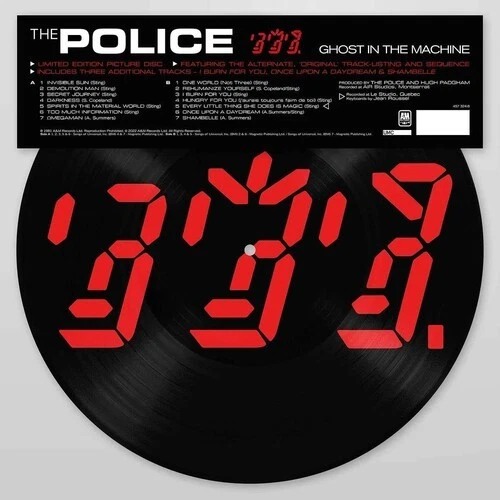 The Police - Ghost In The Machine [New Vinyl LP] Picture Disc - Image 1 of 1