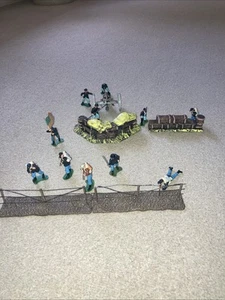 Vintage Britains Swoppets ACW Union Cavalry Artillery Cannon Crew / Diorama ++ - Picture 1 of 15
