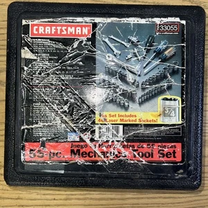 Craftsman Made In USA 55pz Set di utensili meccanici marcati laser SAE metrici 33455. Leggi - Foto 1 di 16