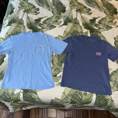 LOT 2 Vineyard Vines T-SHIRT Pocket Tee Shirts Youth Kids - Image 1 of 4