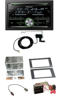 Pioneer CD USB MP3 Bluetooth 2DIN DAB Autoradio für Ford Focus Fiesta 04-08 schw - Bild 1 von 4