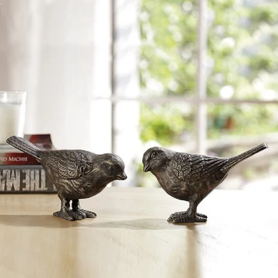 SPI Home 32504 Par de Pájaros Par Escultura Acabado Bronce Metal Estatuilla Pájaros 6"L Foto 1 de 4