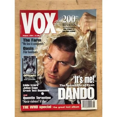 LEMONHEADS VOX #47 MAGAZINE AUG 1994 EVAN DANDO COVER WITH MORE INSIDE UK - Image 1 of 2