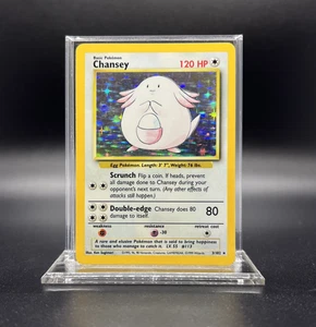 Pokemon Chansey 003/102 Base Set Holo - NEAR MINT - Picture 1 of 3