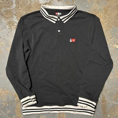 DC Shoes Defy Skate Black Long Sleeve Collared Shirt Men Size 2XL - Image 1 of 4