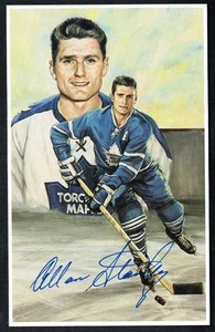 1992-96 Legends of Hockey HOF Series, Set: 00992, #66, Allan Stanley, Signed - Picture 1 of 4