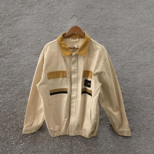 GUCCI Blouson 52 Cotone Bianco 20 21Aw Giacca oversize Autentica #ED ZGA