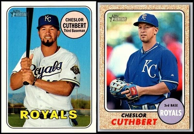 Cheslor Cuthbert Kansas City Royals (2) Card Lot - Last Call – Scoop It Up Be... - Image 1 of 2