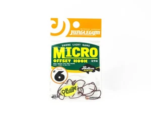 Jungle Gym J401 Micro Offset Worm Hooks Red Size 6 (0698) - Picture 1 of 6