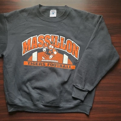 Vintage Massillon Tigers Football Pullover Crewneck Sweatshirt Size XL - Image 1 of 4