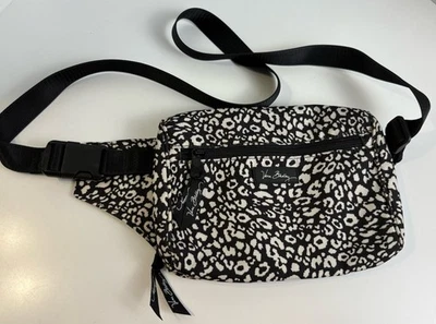 Riñonera Vera Bradley Cinturón Estampado Animal Blanco y Negro Nylon Ajustable  Foto 1 de 4