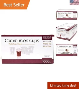 Economical 1000 Count Clear Plastic Communion Cups - Scratch Resistant & Stylish - Picture 1 of 10